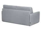 Canapé convertible 3 places LOUNA SLIM en tissu gris ouverture express