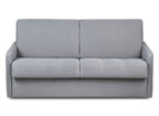 Canapé convertible 3 places LOUNA SLIM en tissu gris ouverture express