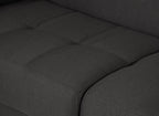 Canapé convertible 3 places LOUNA SLIM en tissu gris anthracite ouverture express