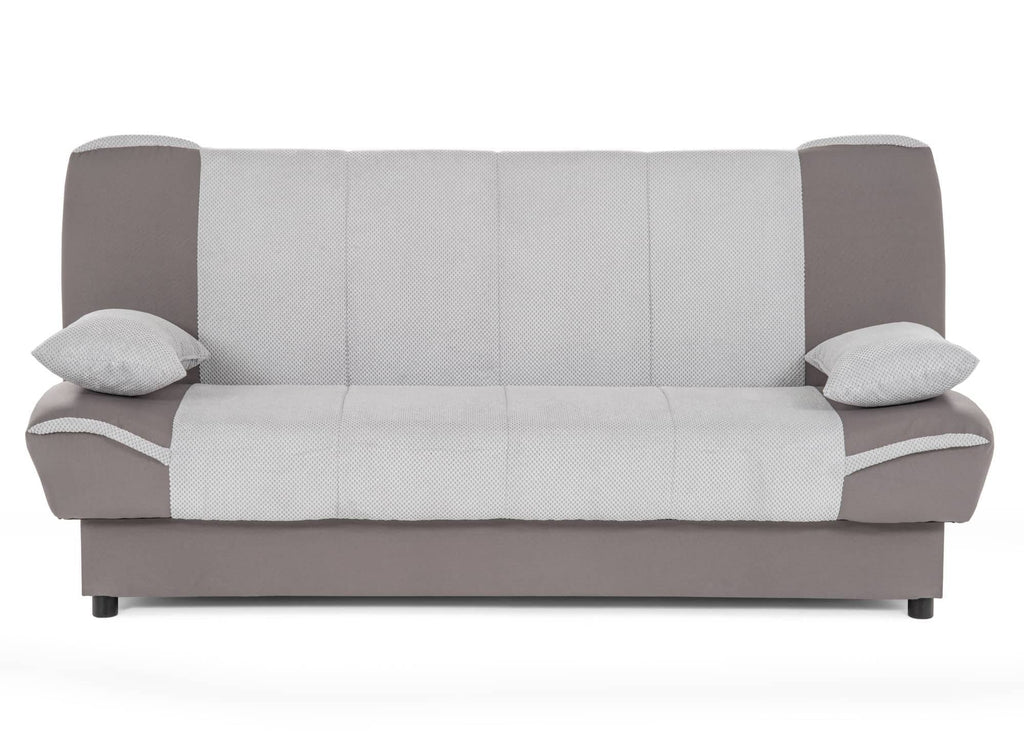 Canapé clic clac gris convertible NATI