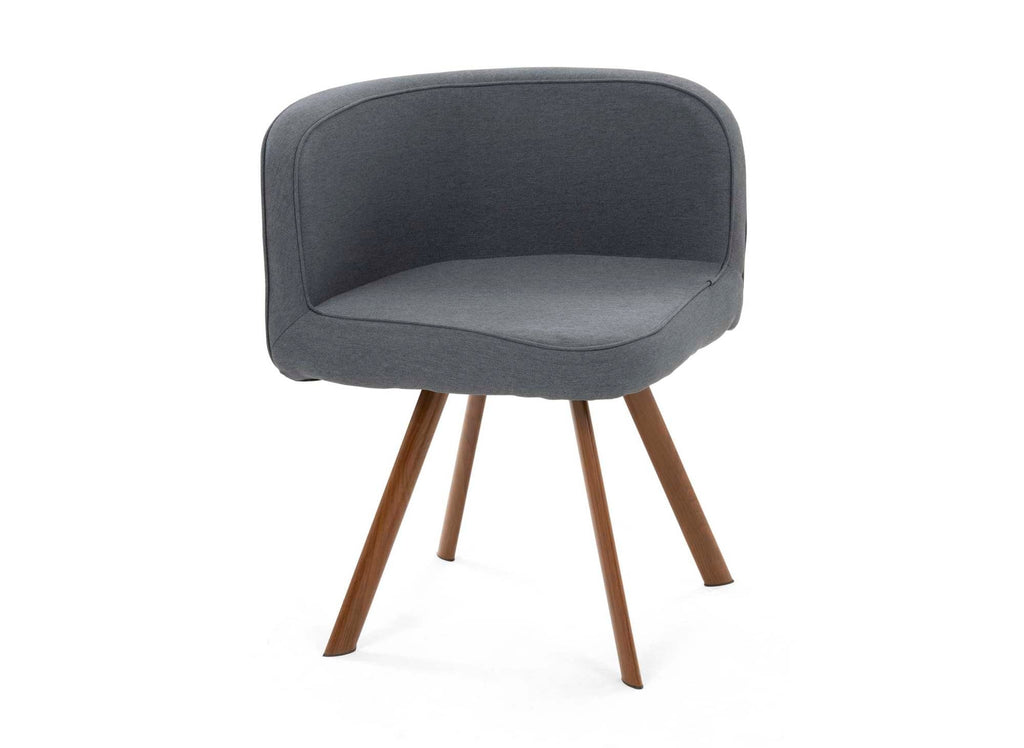 Ensemble table + 4 chaises encastrables grises FLEN