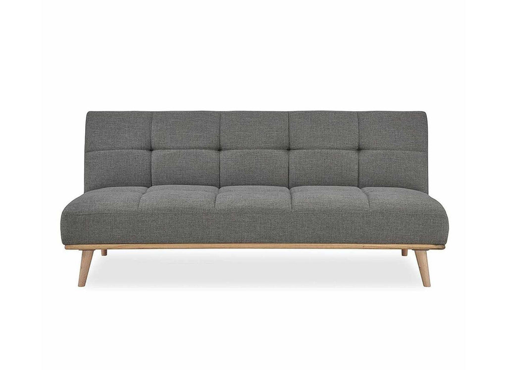 Banquette clic clac scandinave 3 places gris JESSY