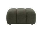 Pouf en tissu bouclette vert AELIS