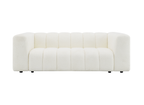 Canapé 3 places en tissu bouclette écru AELIS
