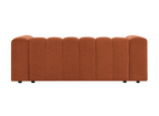 Canapé 3 places en tissu bouclette terracotta AELIS