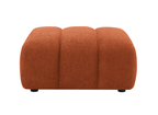 Pouf en tissu bouclette terracotta AELIS