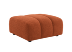 Pouf en tissu bouclette terracotta AELIS
