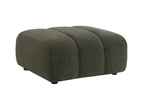 Pouf en tissu bouclette vert AELIS