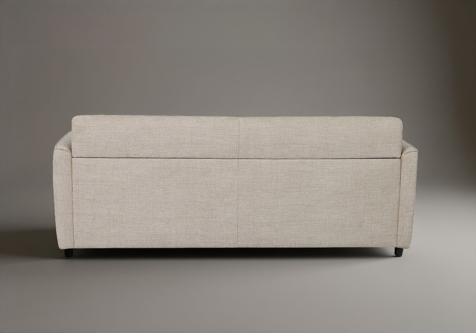 Canapé convertible 3 places en velours texturé beige CHIARA