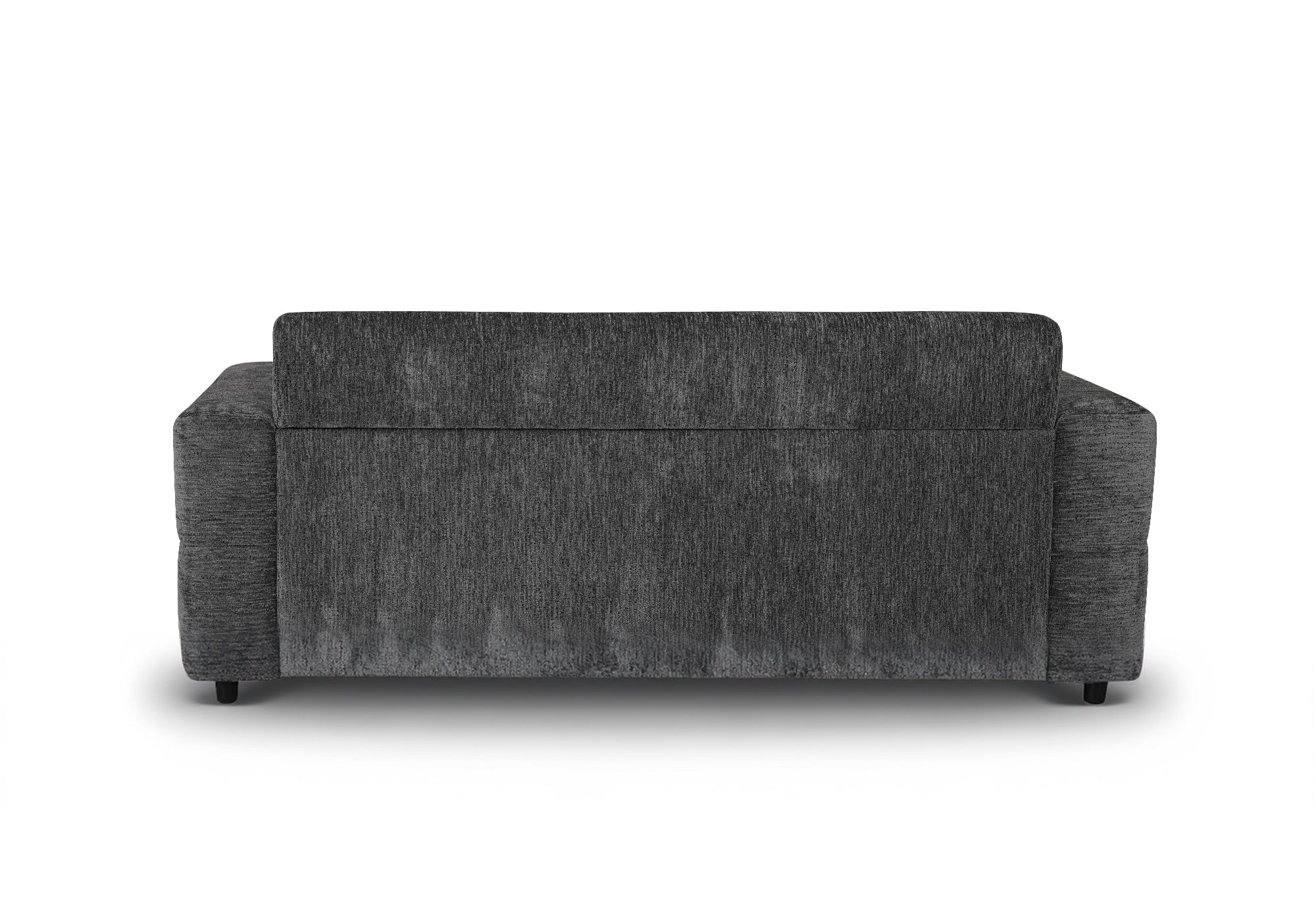 Canapé convertible 3 places en velours chiné gris foncé AMAURY