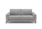 Canapé convertible 3 places en velours chiné gris clair NONA