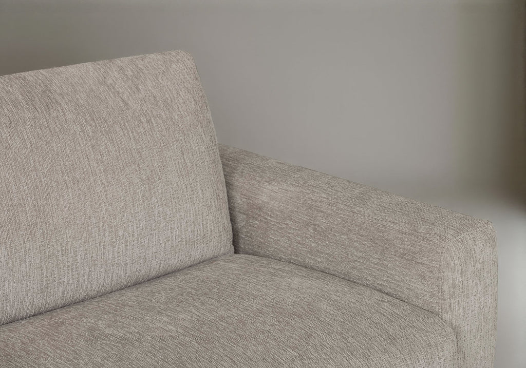 Canapé convertible 3 places en velours chiné beige NONA