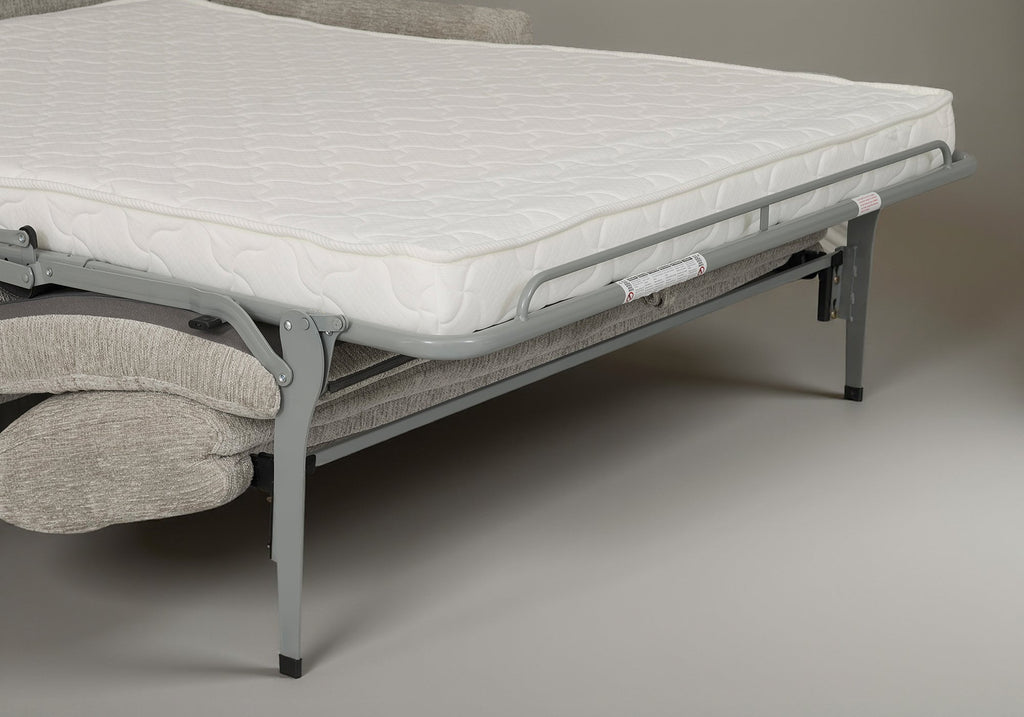 Canapé convertible 3 places en velours chiné beige NONA