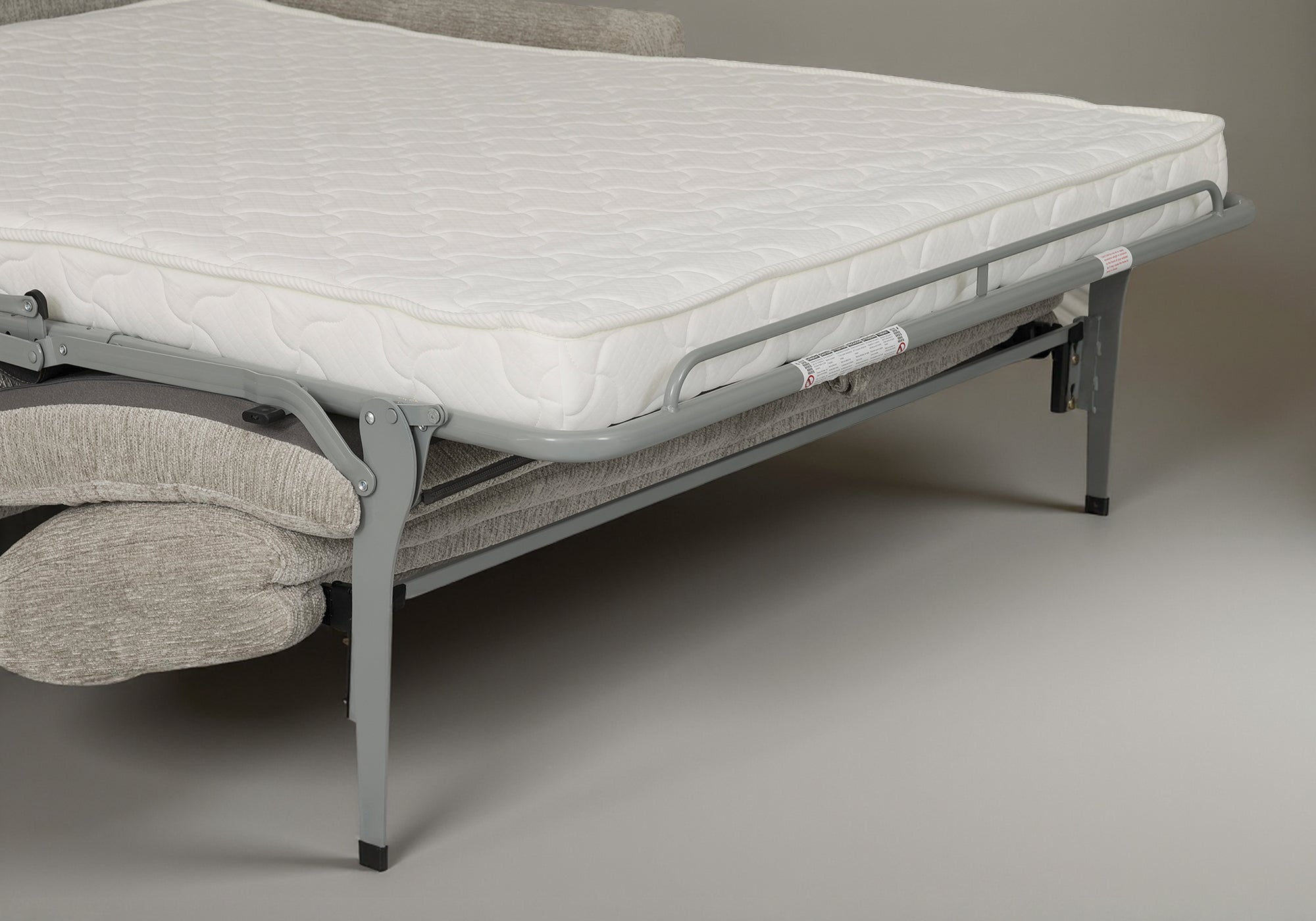 Canapé convertible 3 places en velours chiné beige NONA