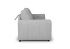 Canapé convertible 3 places en tissu gris ISANDRO