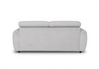 Canapé convertible 3 places en velours côtelé gris TOGO