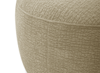 Pouf en velours tissé beige IMENIA